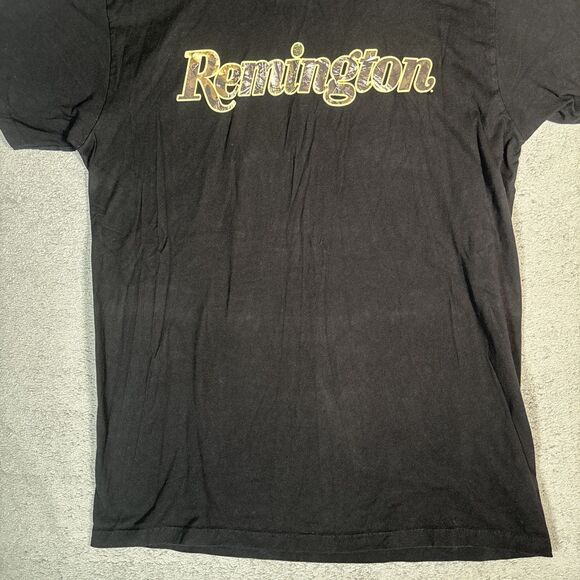 Remington T Shirt Men’s Size L Patriotic USA Grunge Guns Firearms Logo Hunting - Picture 3 of 12